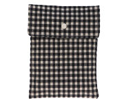 Sac pour couches Vichy Noir Personnalisable Noir Vichy